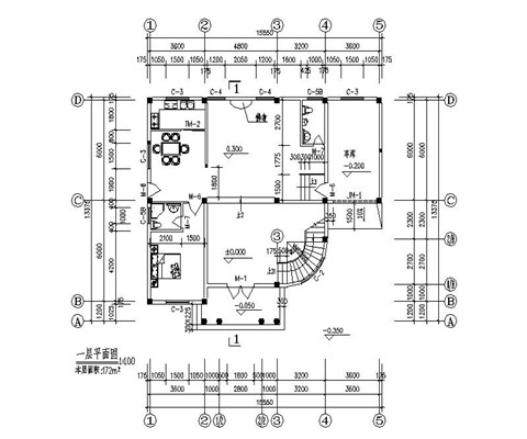 輕鋼別墅建筑  古羅馬式 (1298元/㎡)